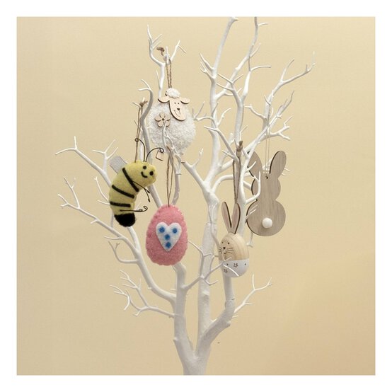 Hanging Felt Bee Decoration 12cm image number 2