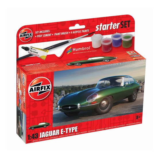 Airfix Jaguar E-Type Starter Set 1:43 image number 1