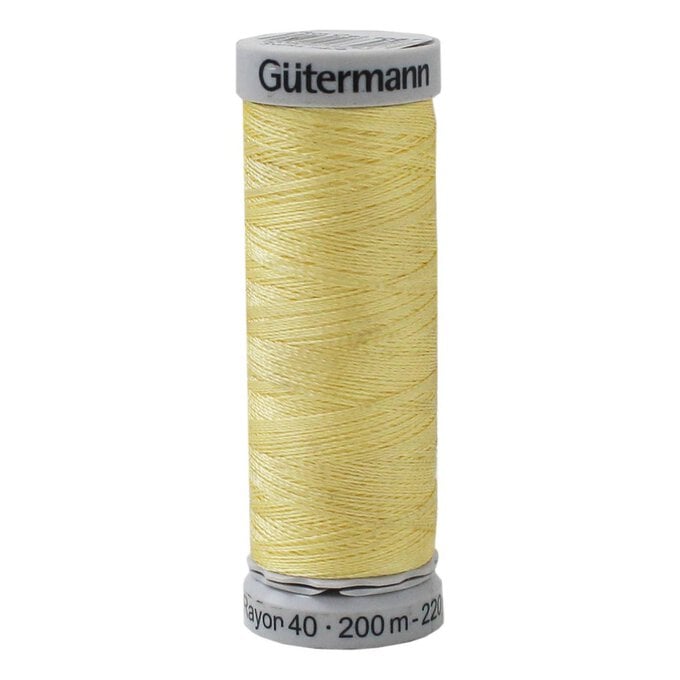 Gutermann Yellow Sulky Rayon 40 Weight Thread 200m (1067) image number 1