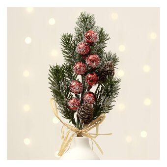 Wreath Pick with Leaves 30cm 