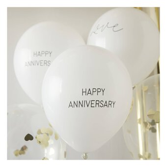 Ginger Ray Happy Anniversary Balloons 5 Pack