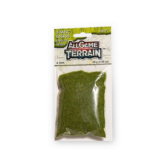 Woodland Scenics Medium Green Static Grass 4mm 28g image number 1
