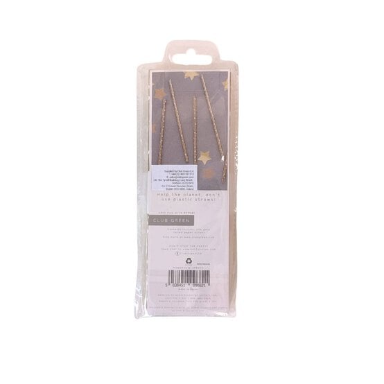 Gold Dot Paper Straws 20 Pack  image number 3