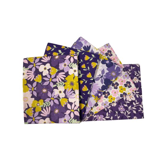 Abundant Floral Cotton Fat Quarters 5 Pack image number 1