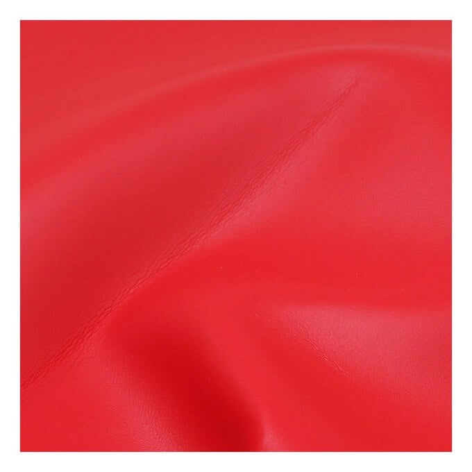 Red Leatherette Fabric by the Metre image number 1