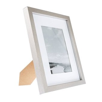 Metallic Silver Picture Frame 25cm x 20cm