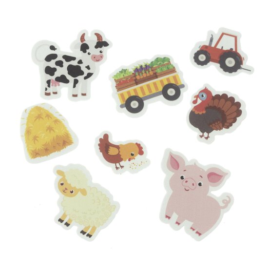Farm Animal Foam Stickers 42g image number 3