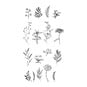 Sizzix Garden Botanical Stamp Set 17 Pieces image number 3