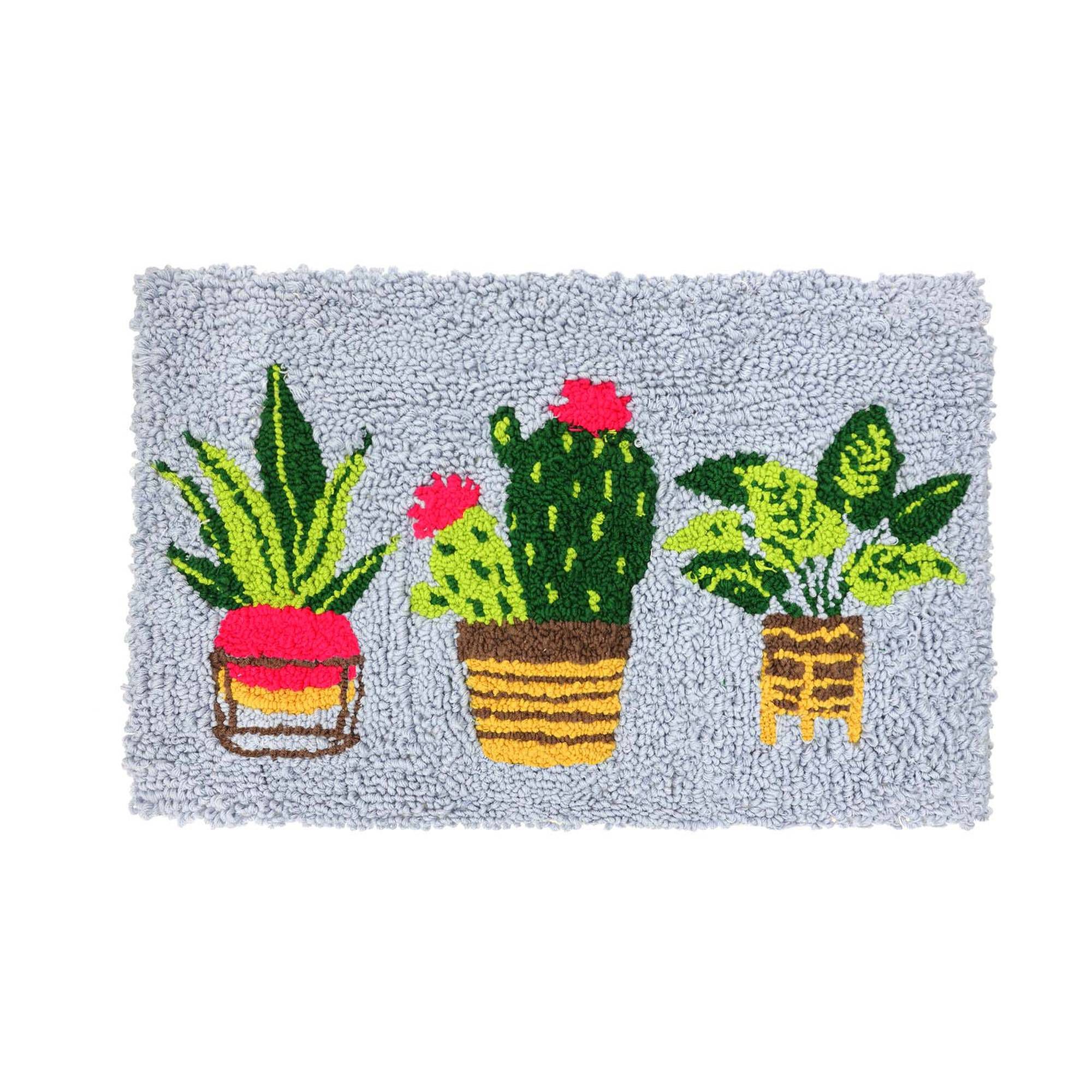 Plants Punch Needle Rug Kit Hobbycraft