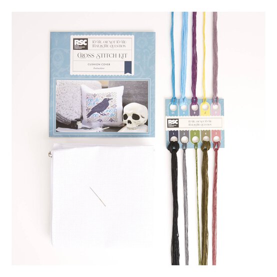 RSC To Be or Not To Be Cross Stitch Cushion Kit 29cm x 29cm image number 3