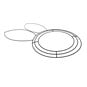 Bunny Head Wire Wreath 44cm image number 2