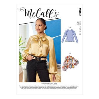 McCall’s Myrtle Tops Sewing Pattern M8147 (L-XXL)