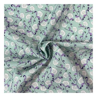 WI Garden Delight Floral Fancy Cotton Fabric by the Metre