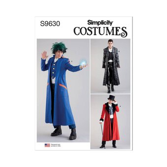 Simplicity Men's Costume Sewing Pattern S9630 (AA 34-42)