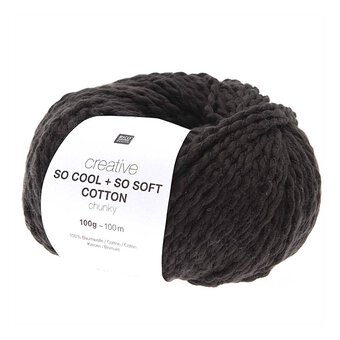 Rico Creative Black So Cool + So Soft Cotton Chunky 100g
