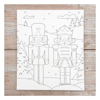 Nutcracker Colour-in Canvas