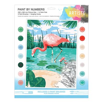Artiste Tropical Flamingo Paint by Numbers 