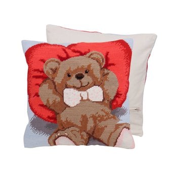 Trimits Ted Half Stitch Cushion Kit 40cm x 40cm
