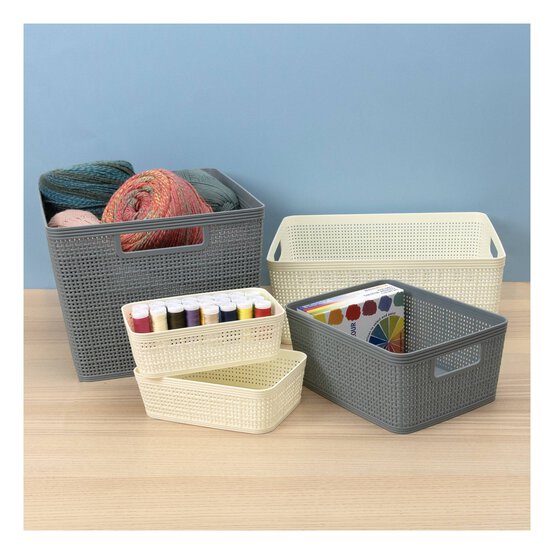 Assorted Large Basketweave Storage image number 2
