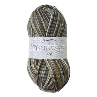 James C Brett Mustard Stonewash DK Yarn 100g