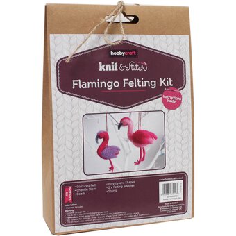 Flamingo Felting Kit 2 Pack image number 3