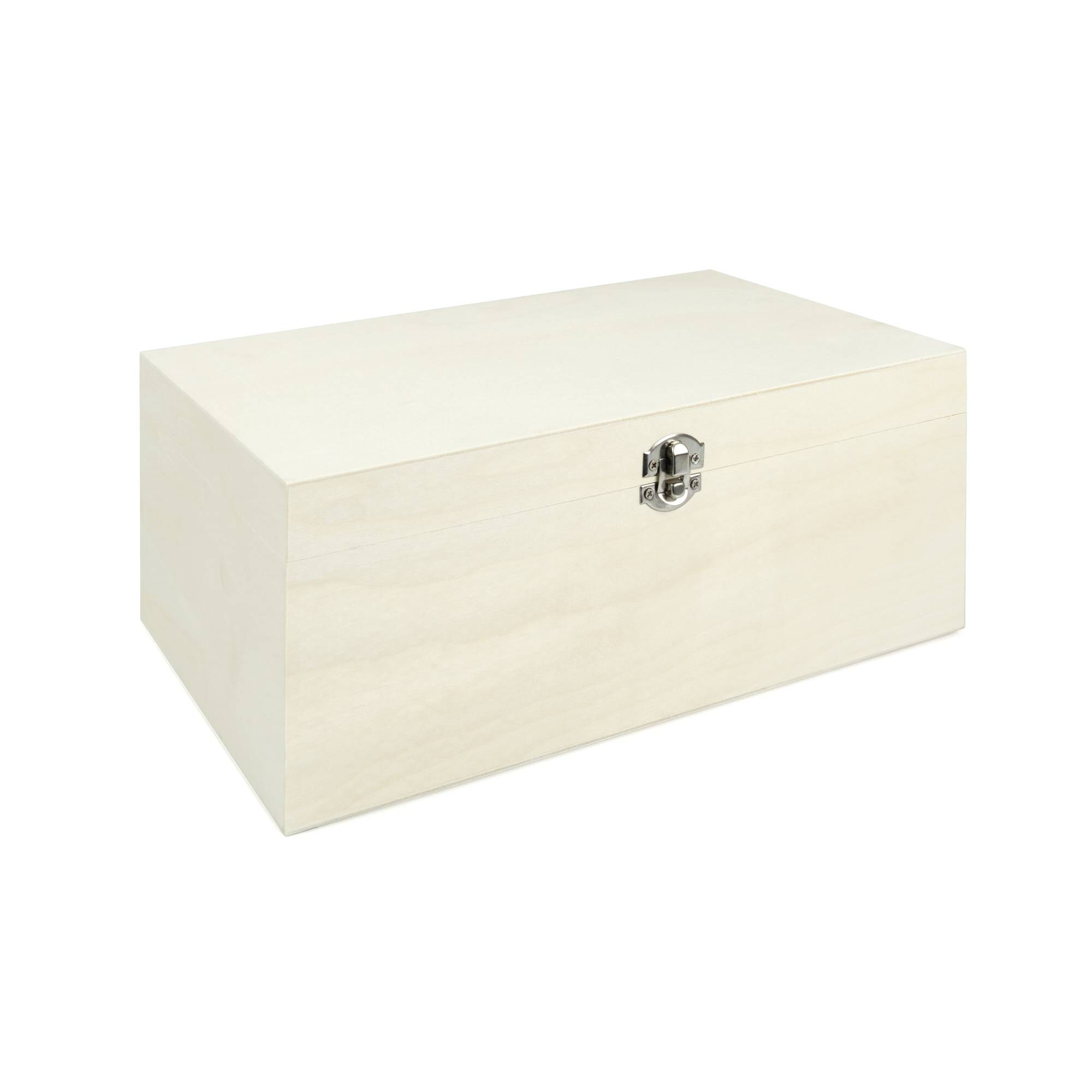 Wooden Storage Box 30cm x 20cm x 13cm Hobbycraft