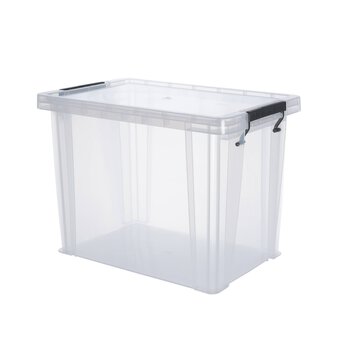Whitefurze Allstore 18.5 Litre Clear Storage Box 
