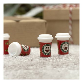 Coffee Cup Resin Decorations 10 Pack 