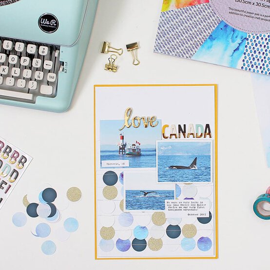 How to Make a Holiday Scrapbook Layout image number 1