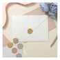 Metallic Floral Envelope Seal Stickers 6 Pack  image number 2