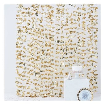 Ginger Ray Gold Petal Photo Booth Backdrop 2m x 1.8m