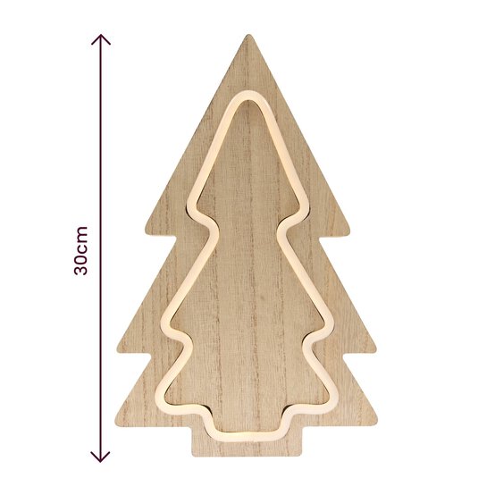 LED Wooden Tree 30cm image number 6