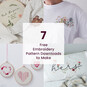 7 FREE Embroidery Pattern Downloads to Make image number 1