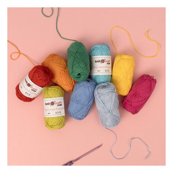 Knitcraft Cherry Red Tiny Cotton Friends Yarn 25g image number 4