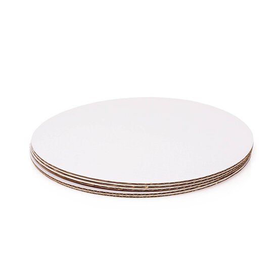White Round Cake Boards 10 Inches 5 Pack image number 4