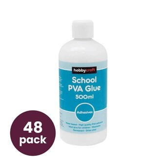 School PVA Glue 500ml 48 Pack Bundle