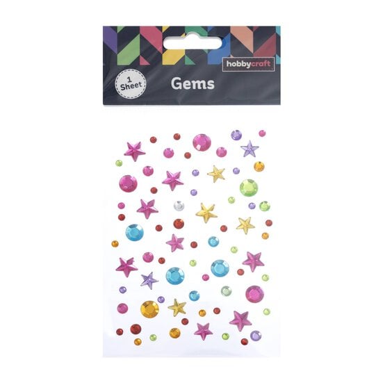Adhesive Dot and Star Gems image number 3