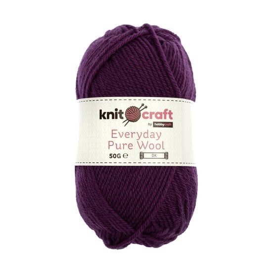 Knitcraft Magenta Everyday Pure Wool DK 50g  image number 1