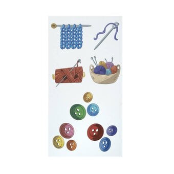 Artisan Sewing Trolley Stickers 15 Pieces image number 3