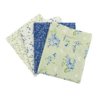 Bluebell Hollow Woods Cotton Fat Quarters 4 Pack