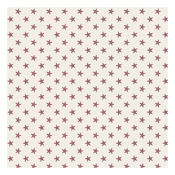 Pink Tiny Star Cotton Fabric by the Metre image number 1