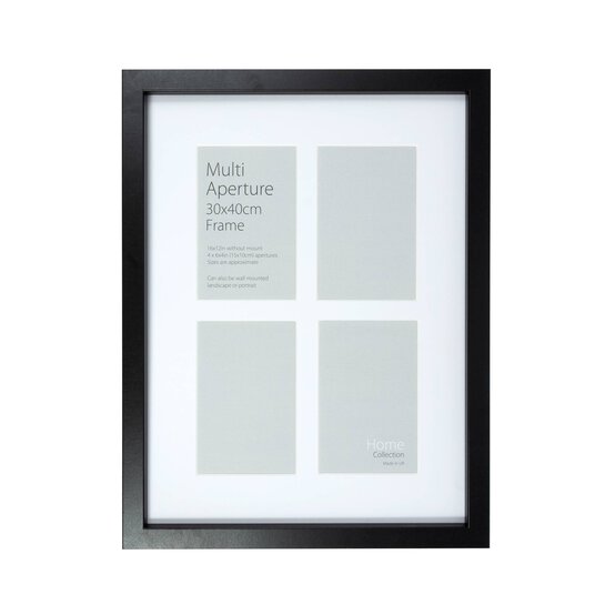 Black Multi Aperture Frame 30cm x 40cm image number 2