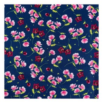 Nocturne Flora Dark Whimsy Cotton Fabric by the Metre