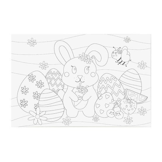Easter Bunny Colour-in Canvas image number 4