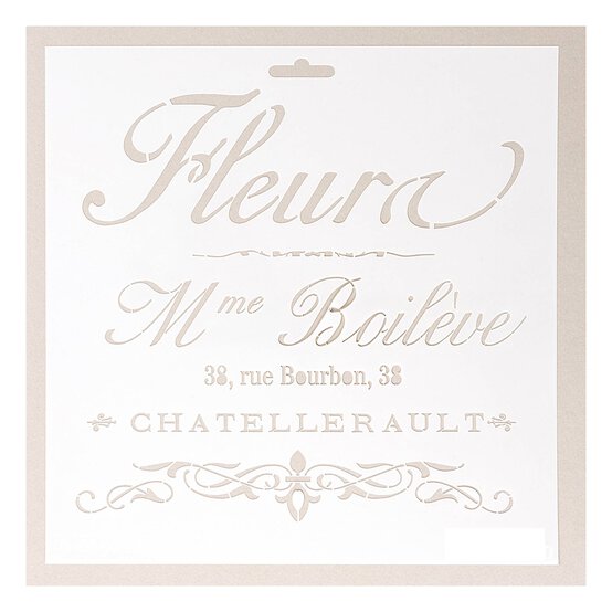 Fleura Stencil 25cm x 25cm  image number 1