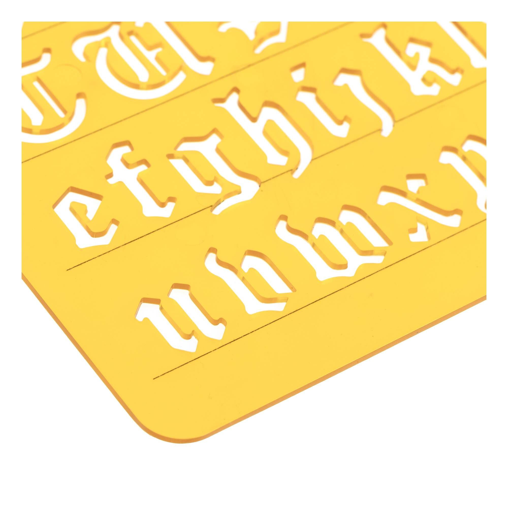 Old English Letter Stencil Set 3 Pack | Hobbycraft