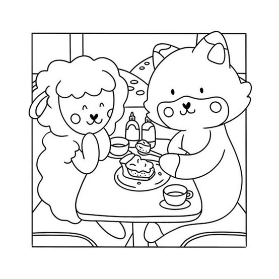 My Little Cosy Life Foodies Colouring Book image number 4