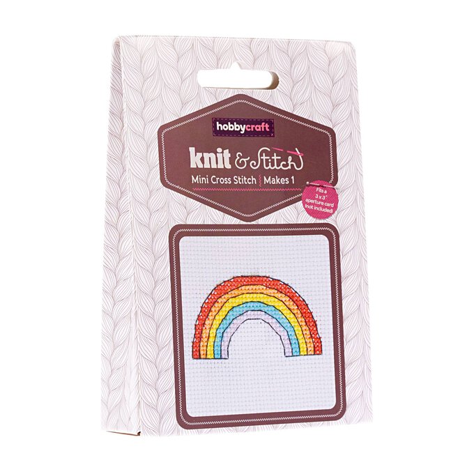 Rainbow Mini Cross Stitch Kit image number 1