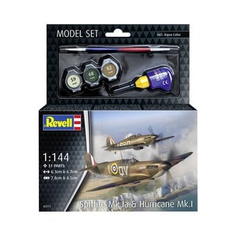 Revell Spitfire Mk.Ia and Hurricane Mk.I Model Set 1:144 