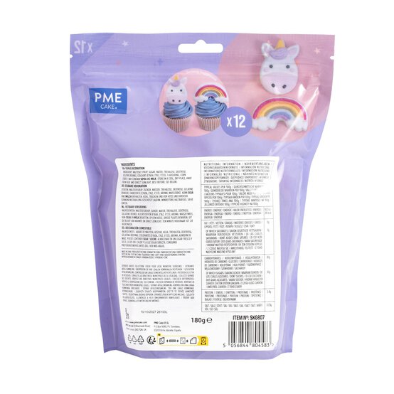 PME Unicorns and Rainbows Marshmallow Treats 12 Pack image number 5